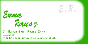 emma rausz business card